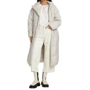 FRAME Duvet Packable Puffer Coat in Eggshell Size Small $900